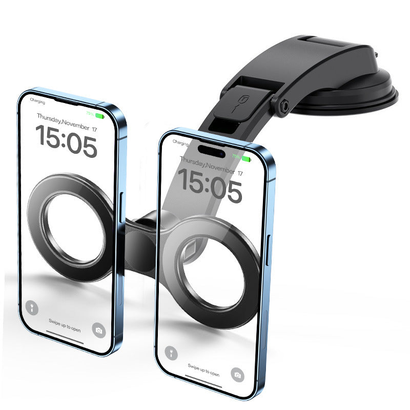 Unisex multifunksjonell smarttelefonholder med fleksibelt sugekopp-system Skanto