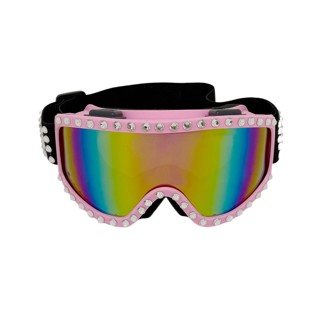 Dame moderat skibrille med glitrende dekorasjoner Skanto