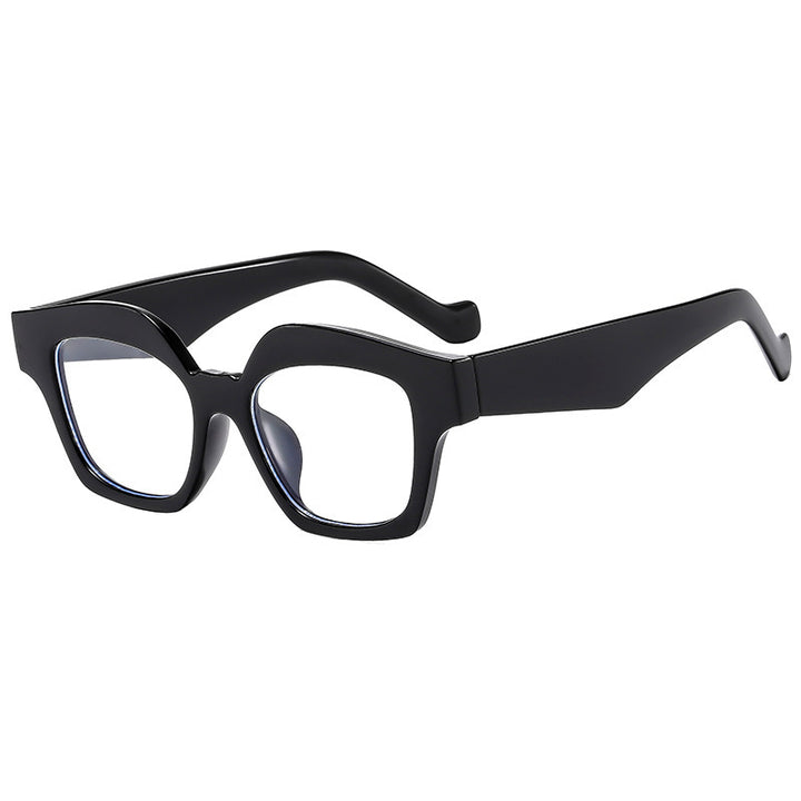 Dame designer solbrille i moderne skilpadde stil Skanto