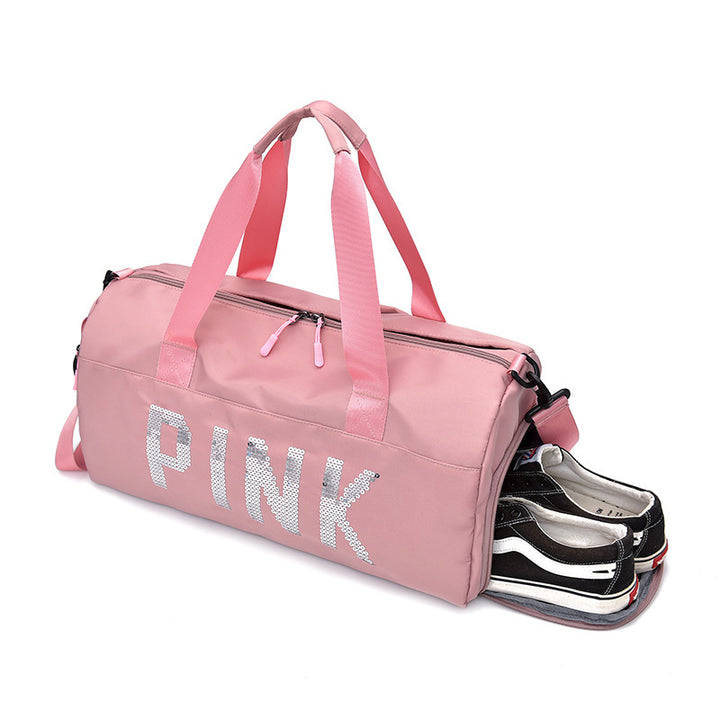 Multifunksjonell sportbag med glitrende paljett-design Skanto