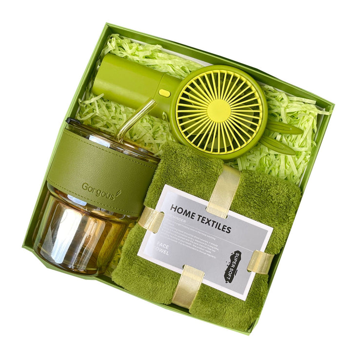 Kvinners Termosflaske og Sammenleggbar Paraply Skanto