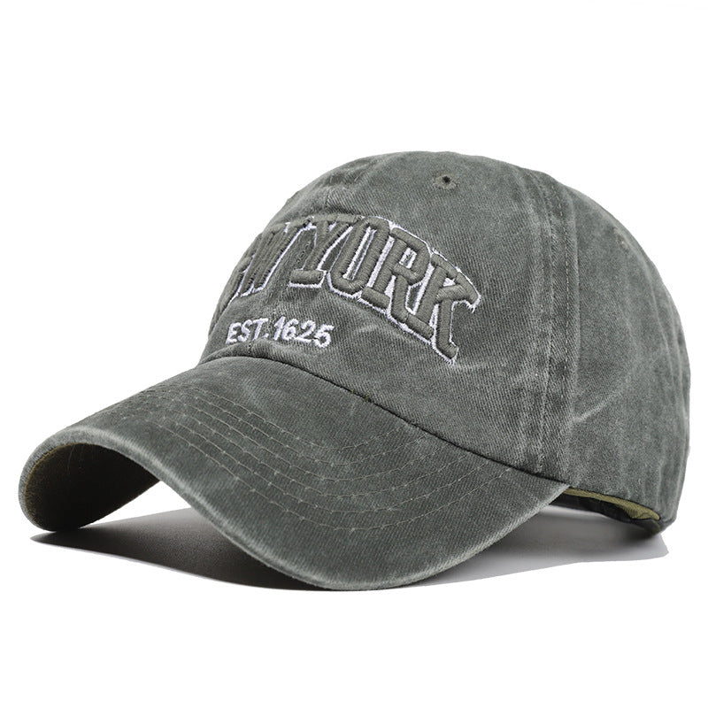 Men's Distressed Embroidered Dad Hat Skanto