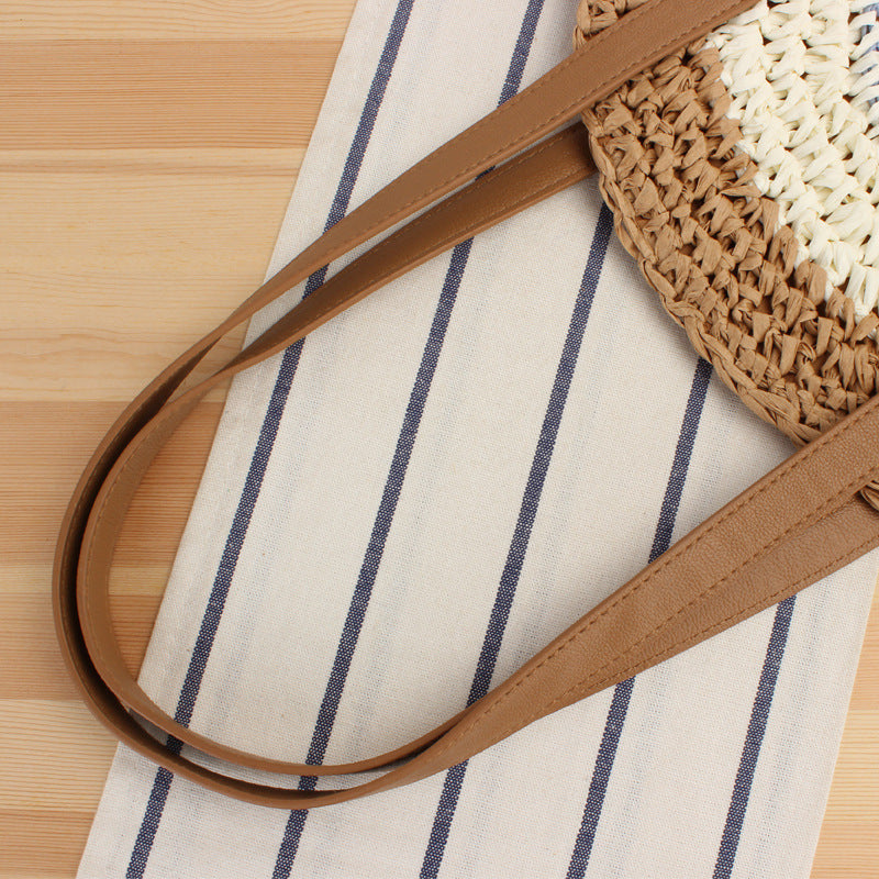 Round straw bag Skanto