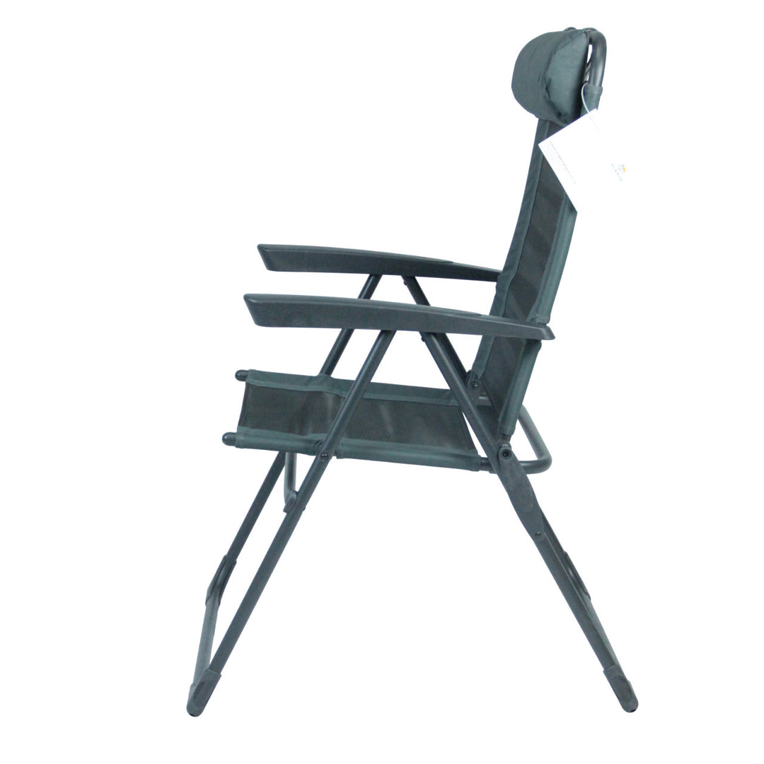 Relax chair with ergonomic headrest and folding mechanism Skanto