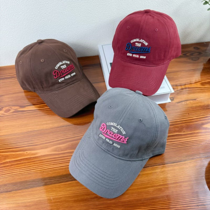 Menns Brodert Casual Justerbar Baseball Caps Skanto