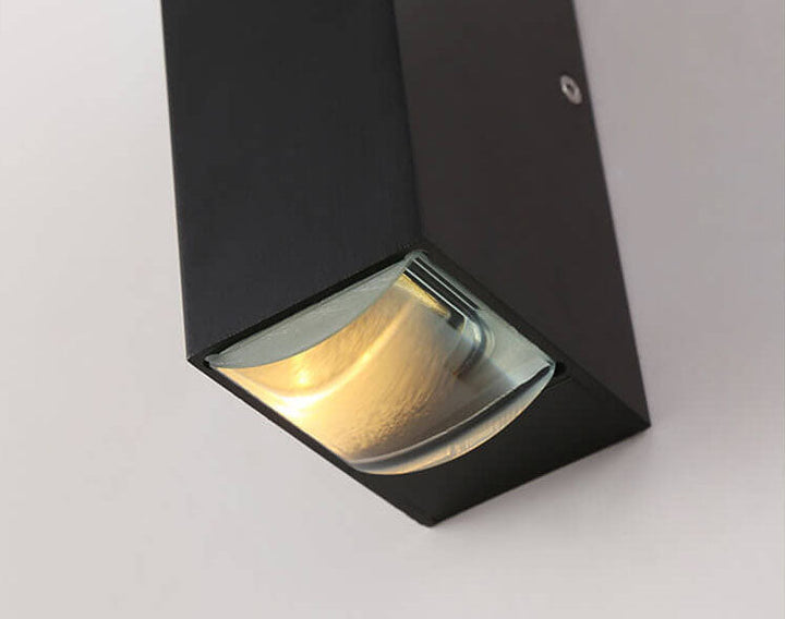 Moderne Aluminium Linse Utendørs Patio Dobbelthode LED Vegglampe | Skanto