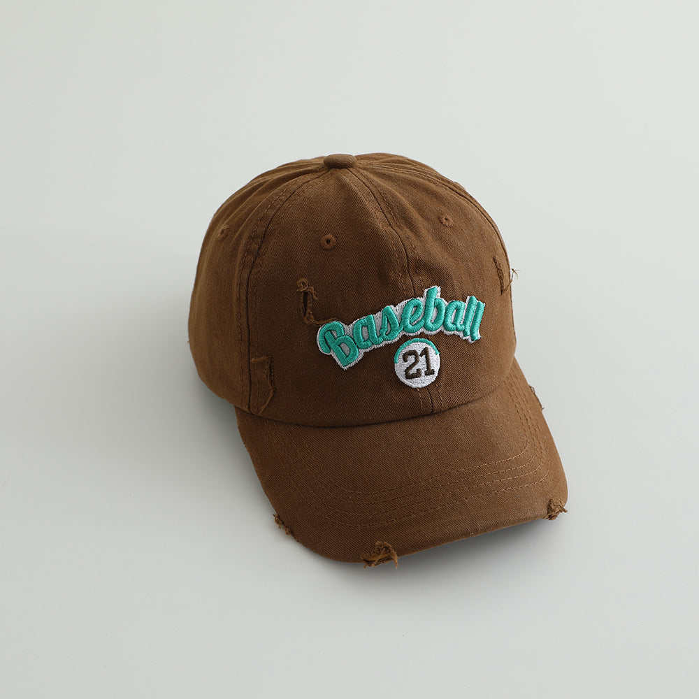 Men's Distressed Cotton Baseball Cap Skanto
