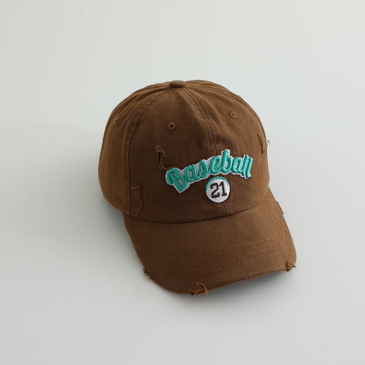 Men's Distressed Cotton Baseball Cap Skanto