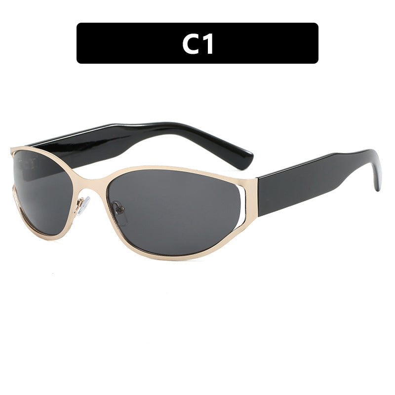 Women's modern sunglasses with elegant contours and protective UV filter Skanto