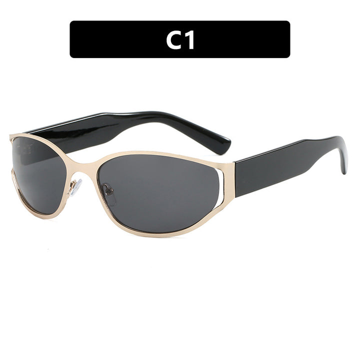 Women's modern sunglasses with elegant contours and protective UV filter Skanto