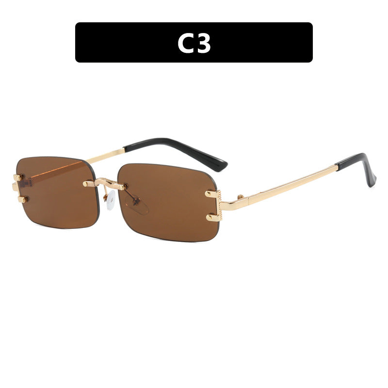 Women's square sunglasses with high-quality metal frame Skanto
