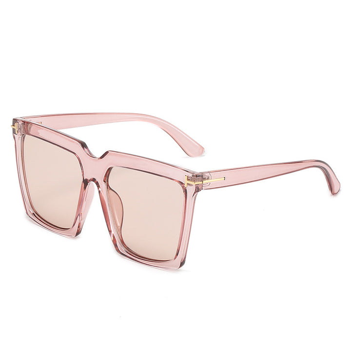 Dame oversized firkantet solbrille med luksuriøse aksenter Skanto