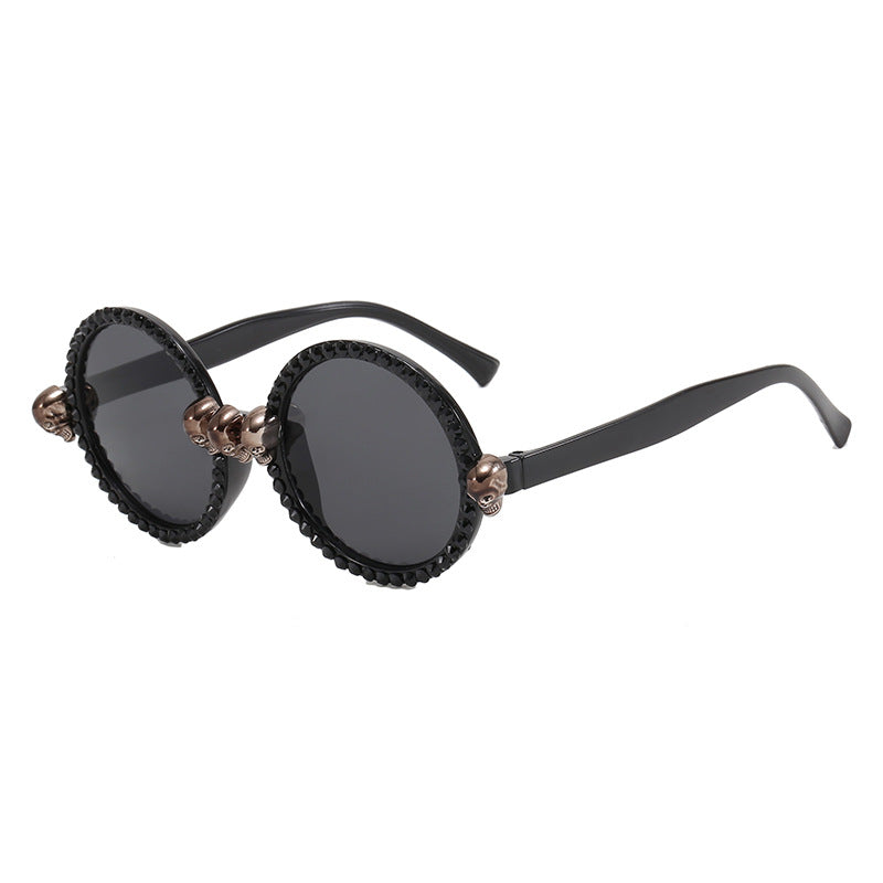 Dame Ekstravagant rund solbrille Skanto