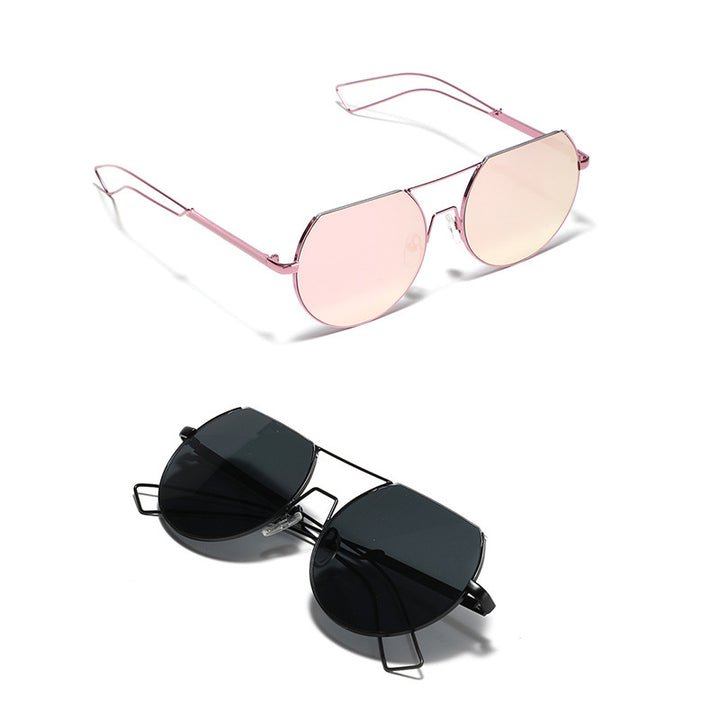 Damer stilige oversized solbriller med innovativ ramme Skanto