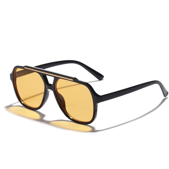 Dame Designer-solbrille med ekstravagant mønster og beskyttende UV-beskyttelse Skanto