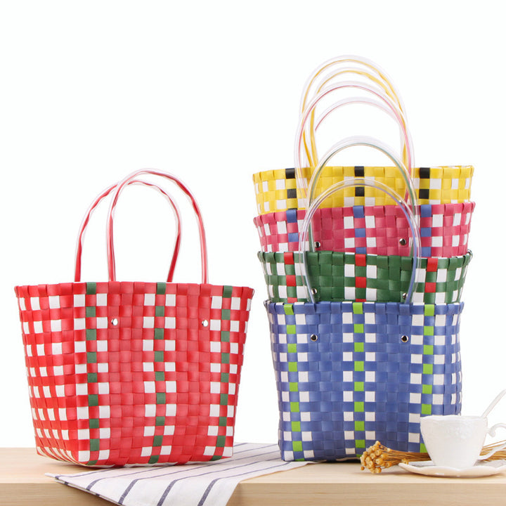 Basket with lively weave Skanto