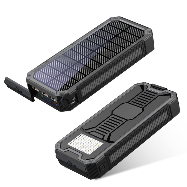 Bærbar solenergi-powerbank med høykvalitetsdesign og flere utganger Skanto