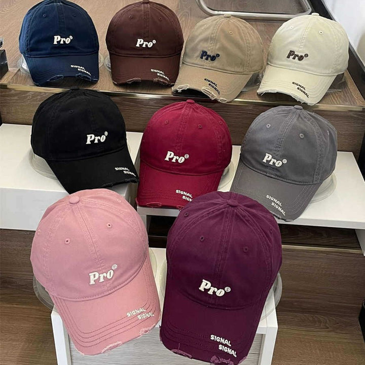 Kvinnenes Casual Slitt Brodert Baseball Caps Skanto