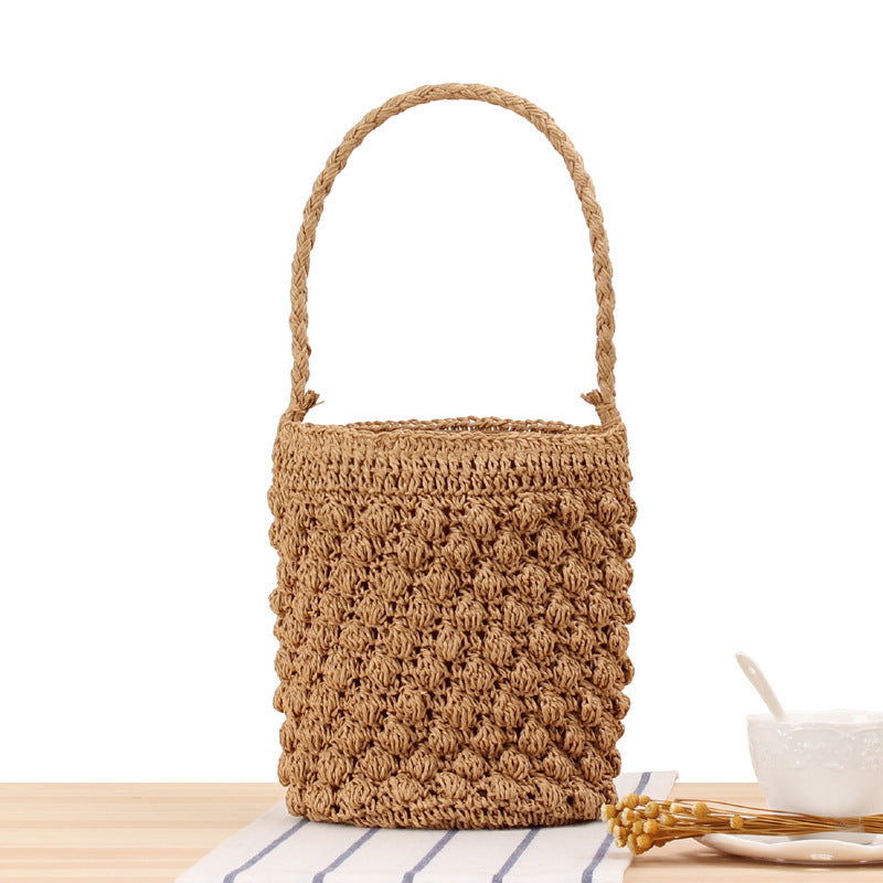 Håndlaget Makramee Handleveske i Boho-stil Skanto