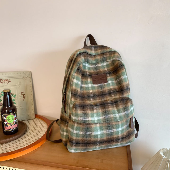 Koselig Rutete Skole Ransel