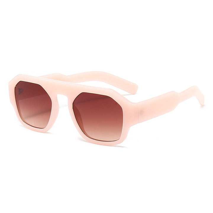 Dame motetrender solbrille i innovativ geometrisk design Skanto