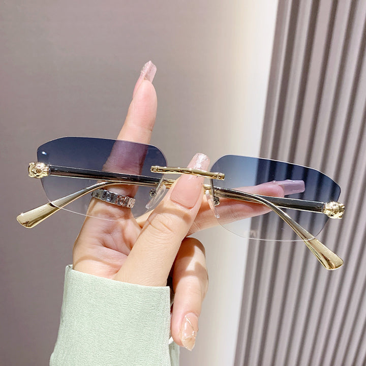 Women's Elegant Half-Rim Sunglasses Skanto