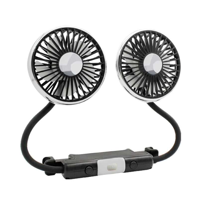 Bærbar Dual-Head Bil Ventilasjonsvifte Skanto