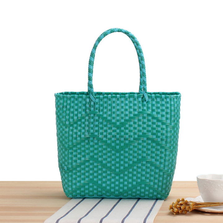 Handbag made of high-strength braided material with elegant wave structure Skanto