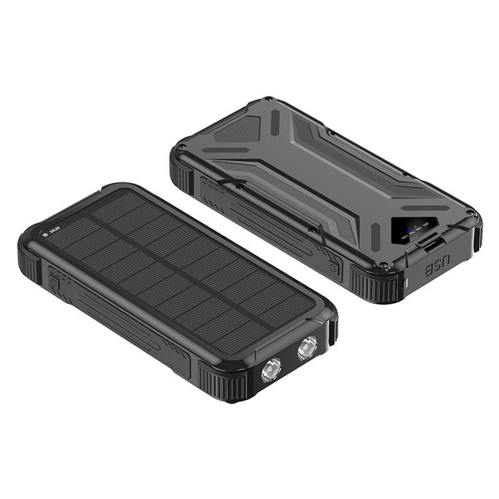 Solar Powerbank med LED-lys Skanto
