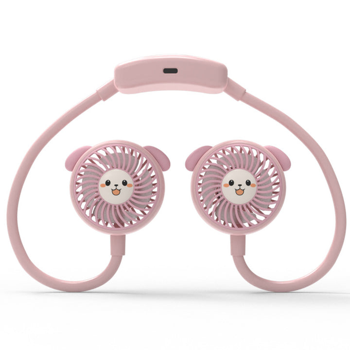 Unisex Bærbar Mini-vifteen med morsom panda-design Skanto