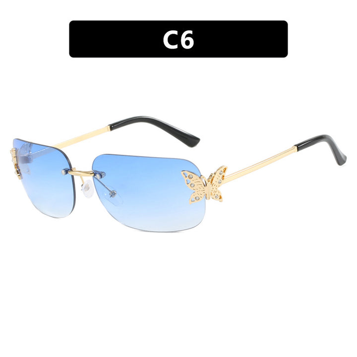 Women's fashionable sunglasses with filigree butterfly design and protective lenses Skanto