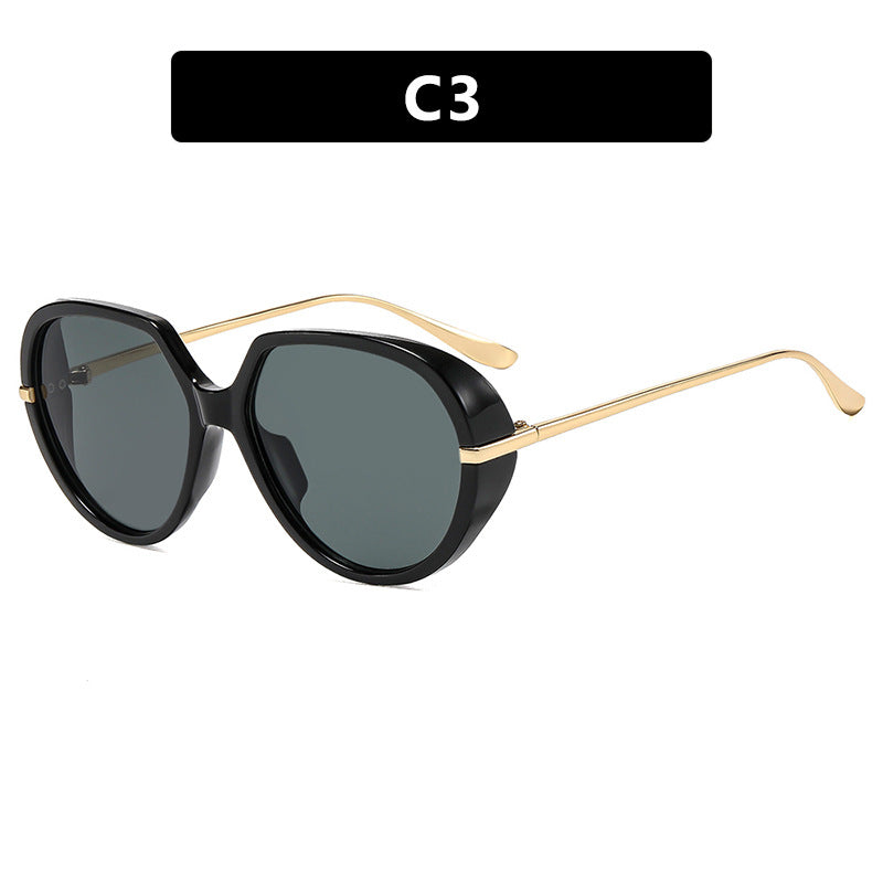 Women's Cat-Eye Sunglasses with Glare-Free UV Protection and Luxurious Metal Frame Skanto