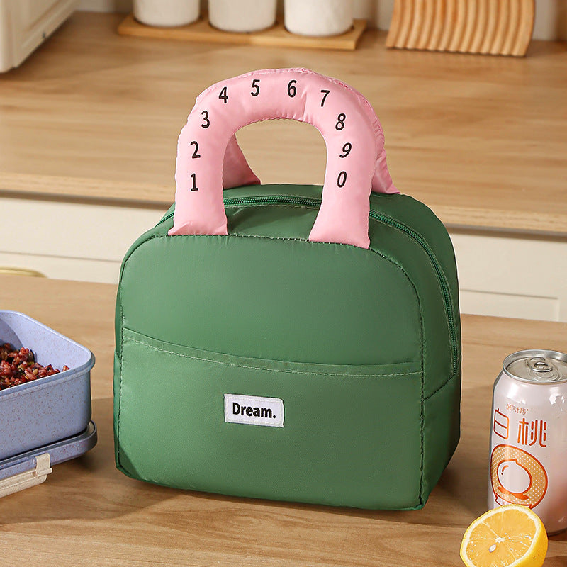 Insulated Lunch Bag With Colorful Handles Skanto
