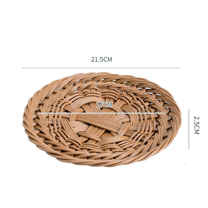 Dekorativ oval flette serveringsfat Skanto