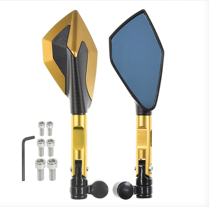 High-Visibility Adjustable Racing Mirrors Skanto