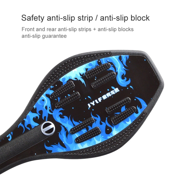 Skanto | Motedrakt Vulkanmønster To-hjul Skateboard Blinkende Lys Hjul Vitalitet Bord (Rosa)