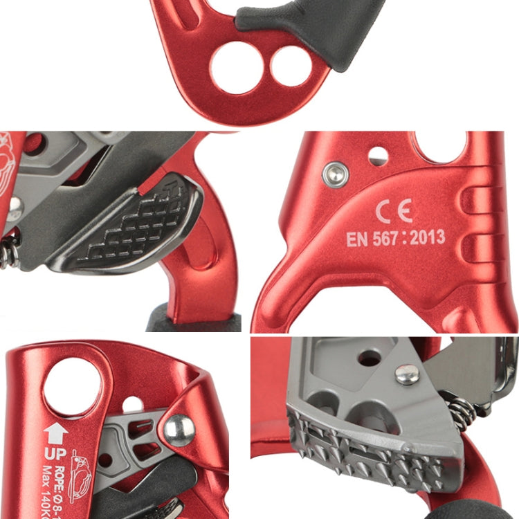 Norvo | XINDA TP-8606 Utendørs Klatring Luft Arbeid Fallbeskyttelse Håndholdt Taustopper for 8-12mm Diameter Tau Høyre (Oransje)