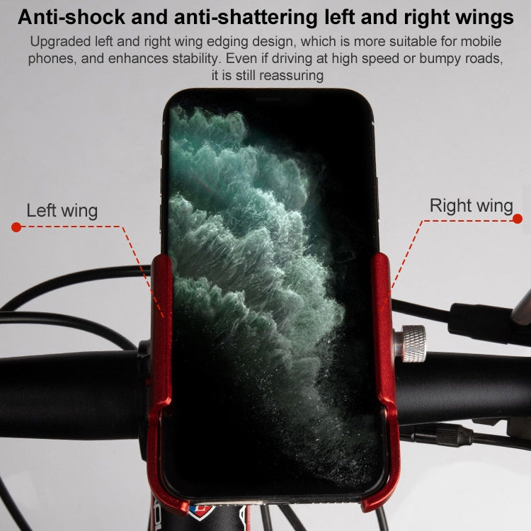 Skanto | GUB P30 Aluminium Sykkel Telefonholder (Svart)