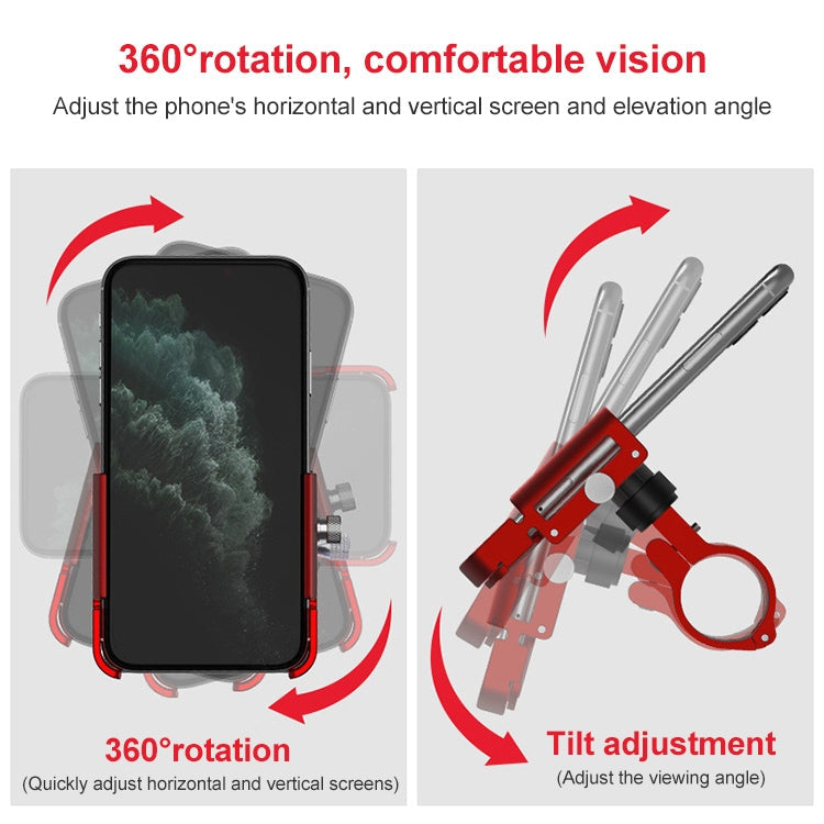 Skanto | GUB P30 Aluminium Sykkel Telefonholder (Svart)
