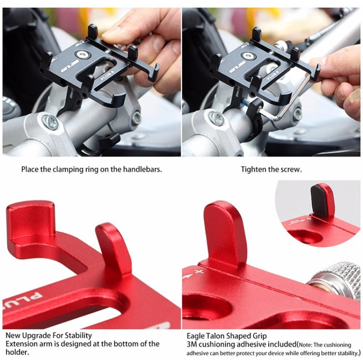 Skanto | GUB Plus 6 Aluminiumlegering MTB Sykkel Telefonholder (Sølv)