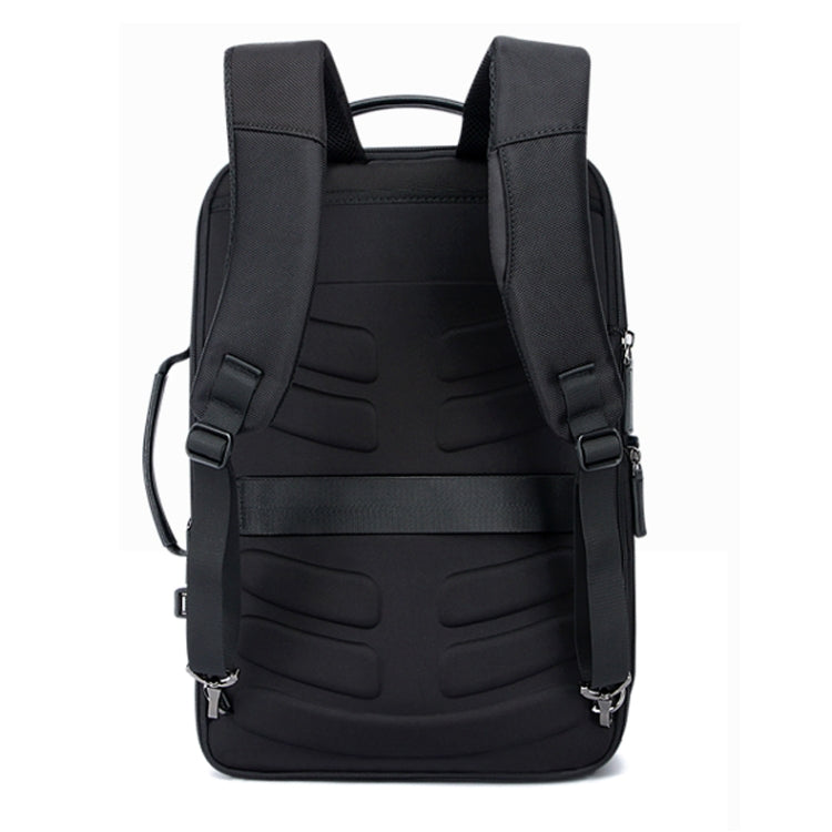 Skanto | Bopai 751-006561 Stor kapasitet forretningsavslappet pustende laptop ryggsekk med ekstern USB-port, Størrelse: 29 x 16 x 44 cm (Svart)