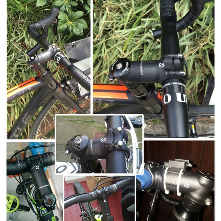 Skanto | TOSEEK Gate-Fjellsykkel Ultra-lett Stem Riser Tap, Størrelse: 6 Grader, 80mm (Matt)