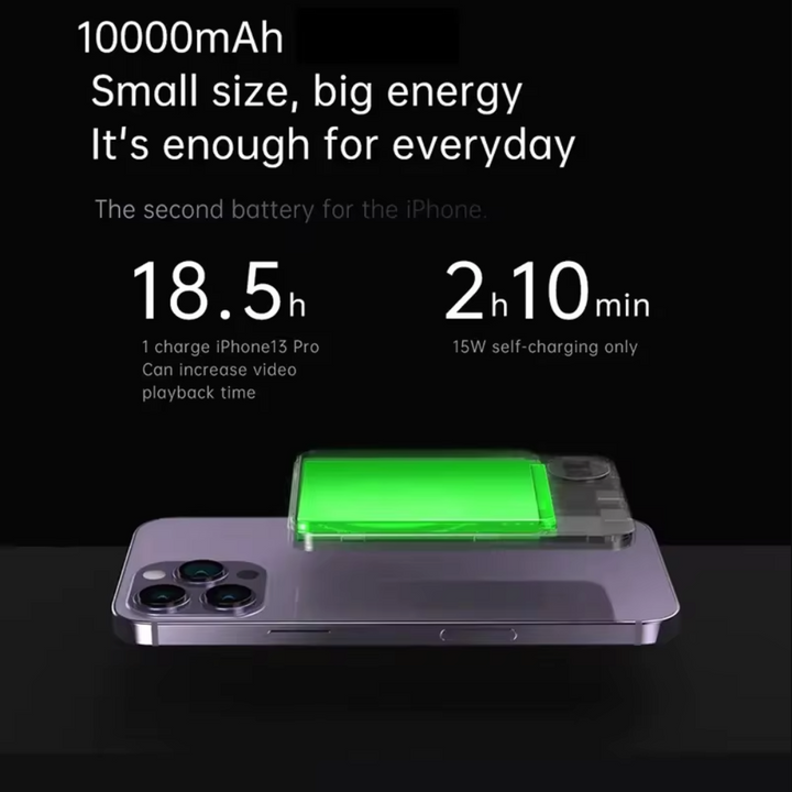 Skanto | mAh Magnetisk Trådløs Bærbar Power Bank Kompatibel med iPhone