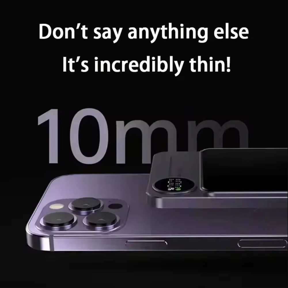 Skanto | mAh Magnetisk Trådløs Bærbar Power Bank Kompatibel med iPhone