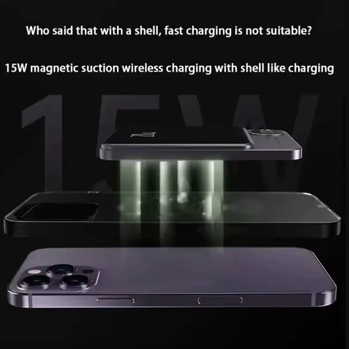 Skanto | mAh Magnetisk Trådløs Bærbar Power Bank Kompatibel med iPhone