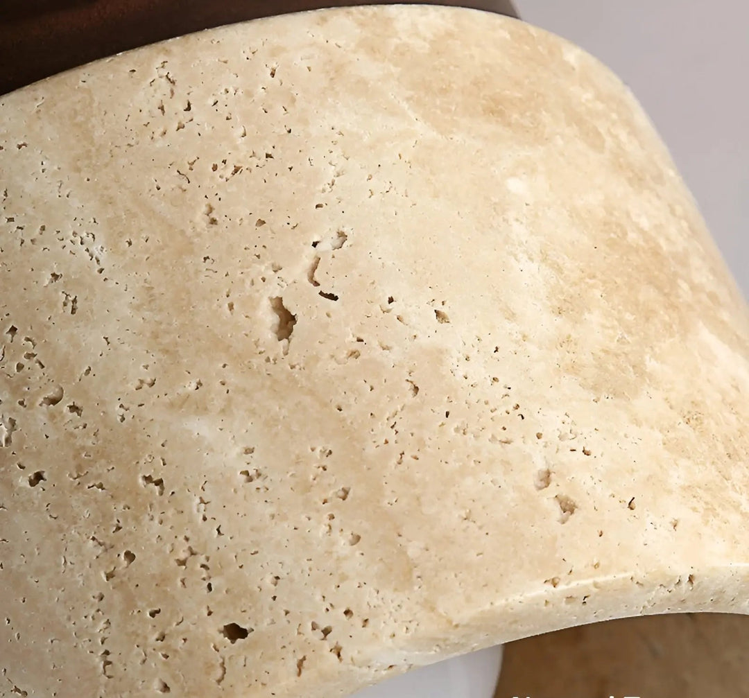 Rustikk Travertin Taklampe - TravaGlow | Skanto
