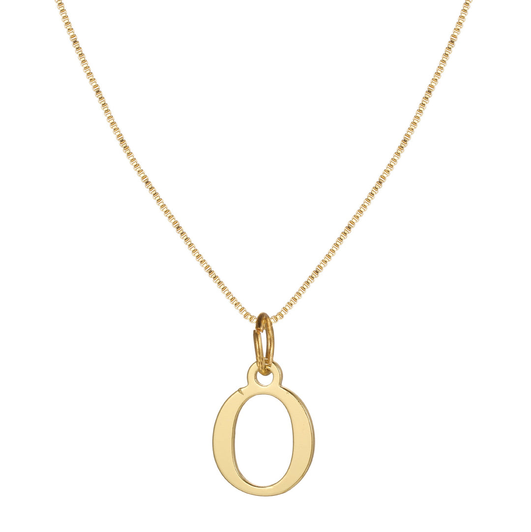 Skanto | 14k Minimal Serif Initial Halskjede
