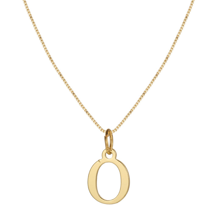 Skanto | 14k Minimal Serif Initial Halskjede