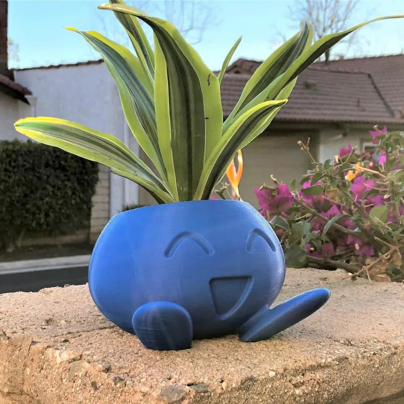 Skanto | Blomsterkull | Keramisk Blomsterpotte med Ansikt for Små Planter