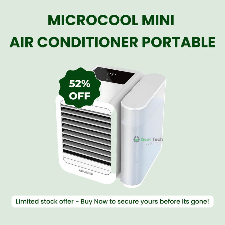 MicroCool Mini Air Conditioner Bærbar Fordampende Sumpkjøler med 1000ml Vanntank | Skanto